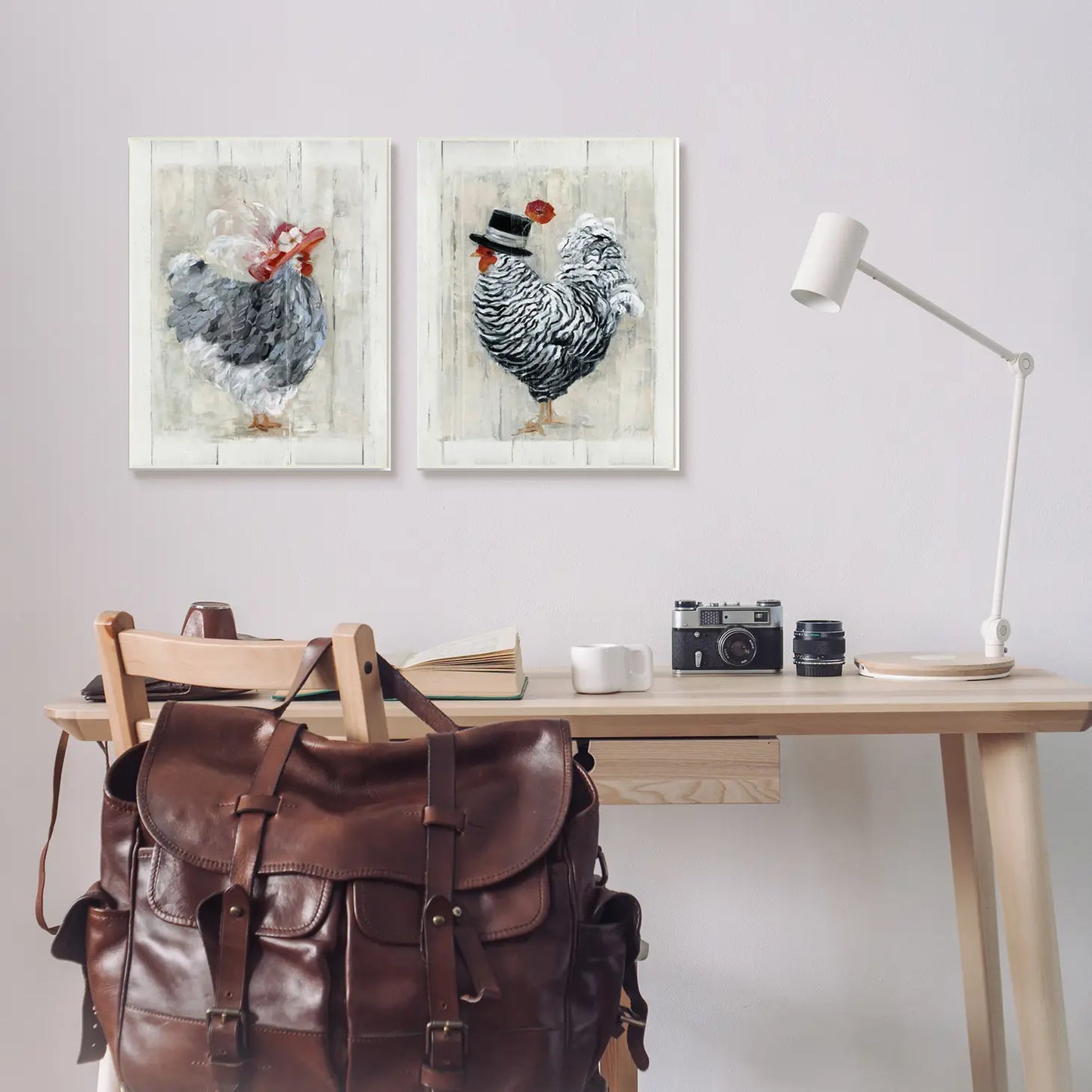 Mr & Mrs Chicken Art