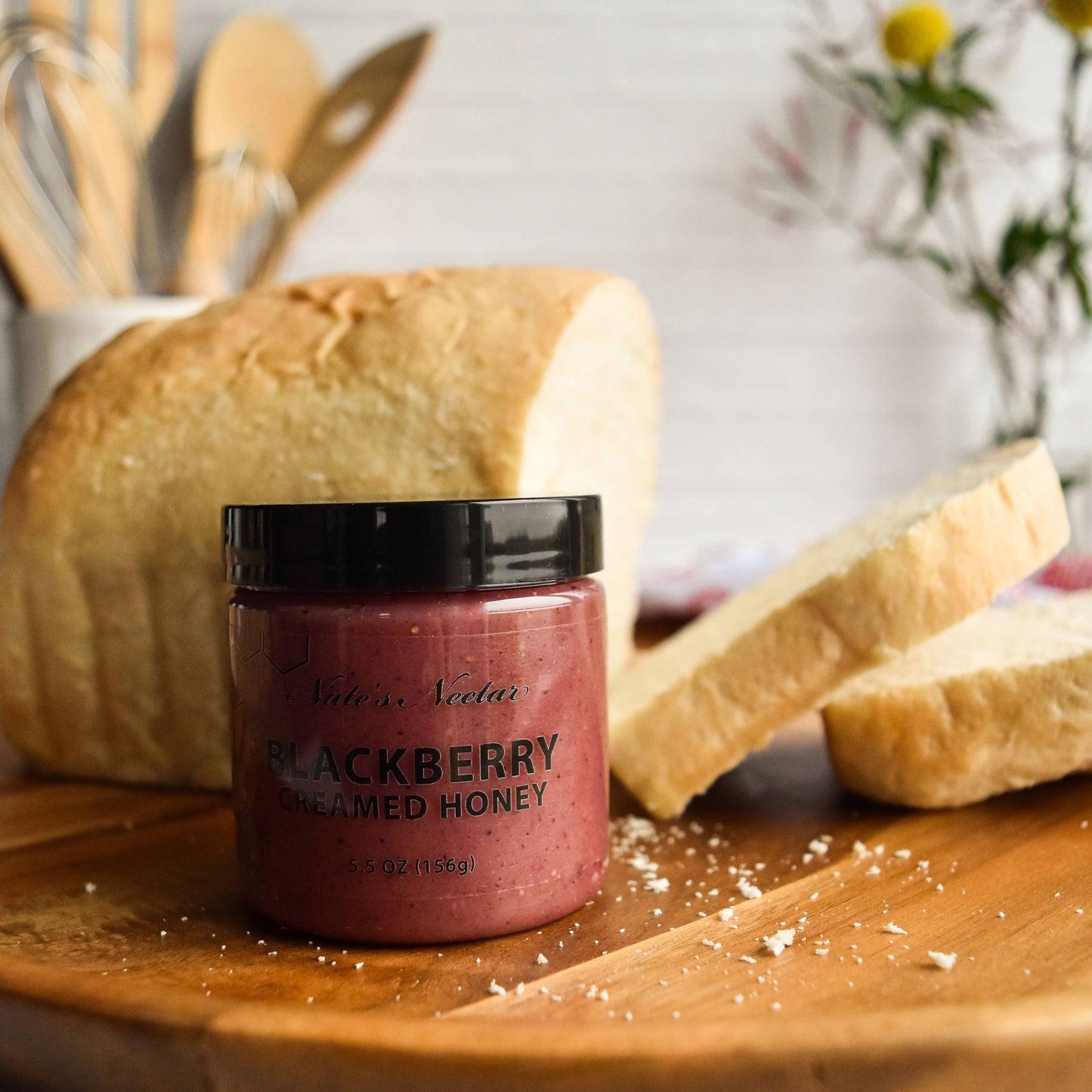 Blackberry Creamed Honey