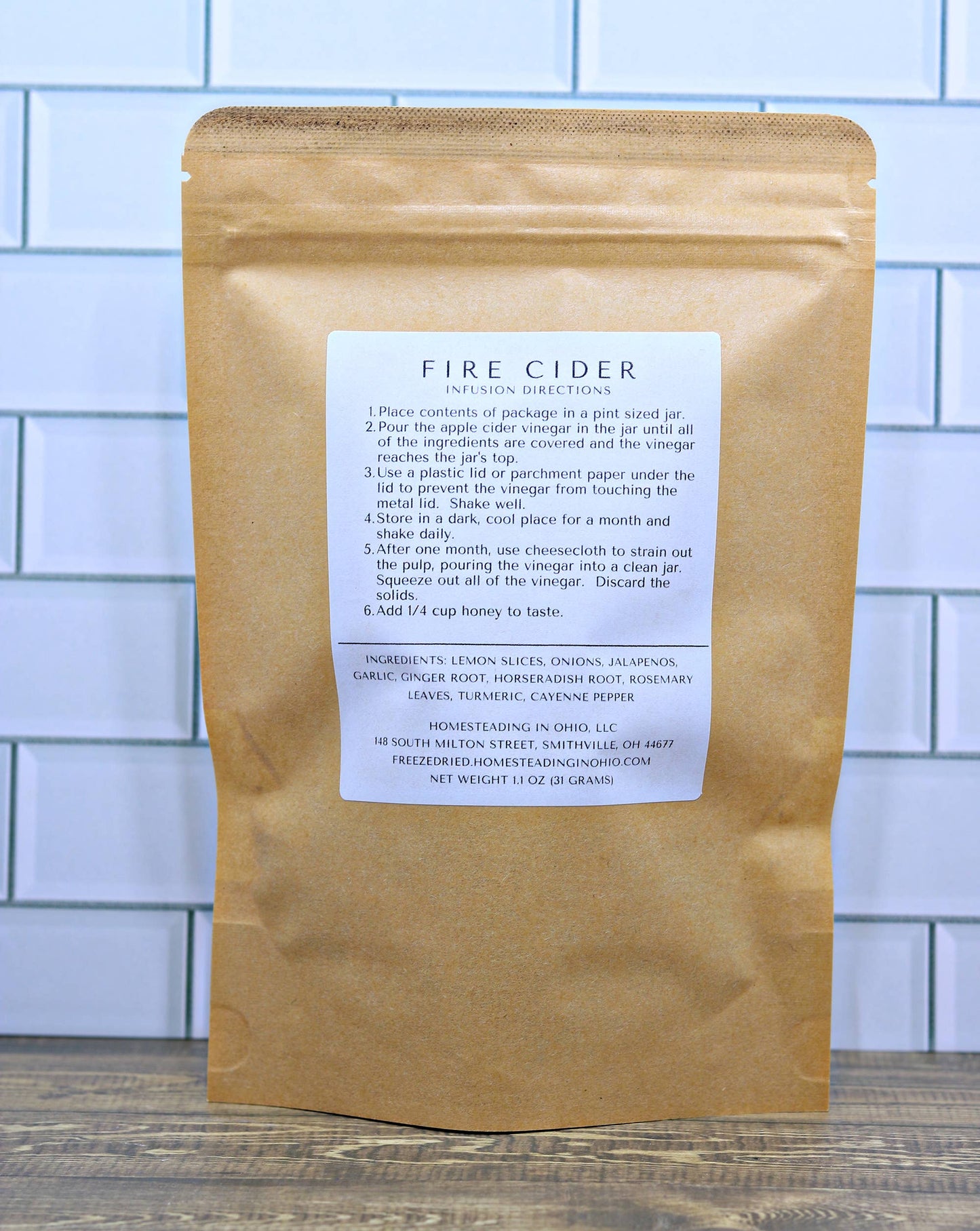 DIY Fire Cider Making Kit